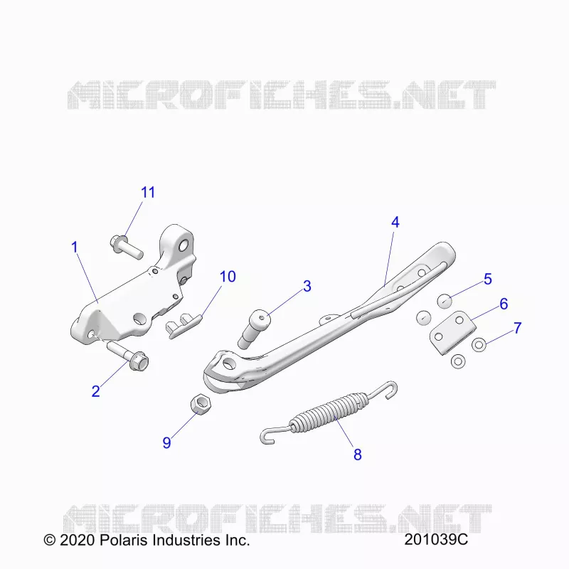 CHASSIS, SIDE STAND