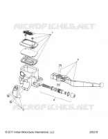 FREIN AVANT, LEVER AND MASTER CYLINDER