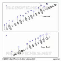SYSTÃˆME DE TRANSMISSION, INPUT/OUTPUT SHAFT ASM.