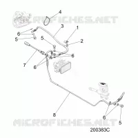 FREINS, FREIN LINE, REAR, ABS