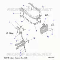 CHASSIS, LICENSE PLATE HOLDER
