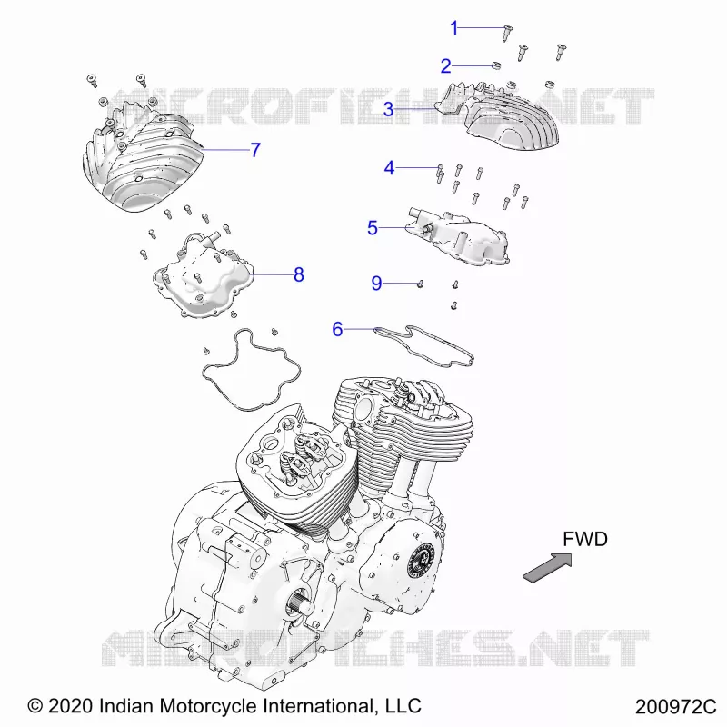 MOTEUR, ROCKER COVERS