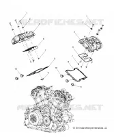 ENGINE, COUVERCLE SOUPAPES