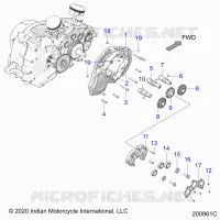MOTEUR, CAM SHAFTS AND GEARS