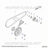 SYSTÃˆME DE TRANSMISSION, DRIVE SPROCKET, BELT AND GUARD