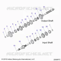 SYSTÃˆME DE TRANSMISSION, INPUT/OUTPUT SHAFT ASM.