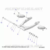 SUSPENSION ARRIERE ASM., SWING ARM AND SHOCKS