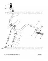 STEERING, FIXATION GUIDON AND GRIPS