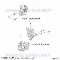 BRAKES, ETRIERS DE FREIN AVANT AND REAR