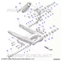 SUSPENSION ARRIERE ASM., SWING ARM AND SHOCK