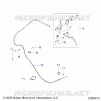 CONTROLS, LEVIER D'EMBRAYAGE AND CABLE