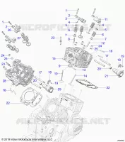 ENGINE, CULASSE, CAMSHAFT AND VALVE ASM.