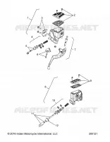 BRAKES, MASTER CYL., FRONT AND REAR