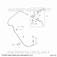 CONTROLS, LEVIER D'EMBRAYAGE AND CABLE