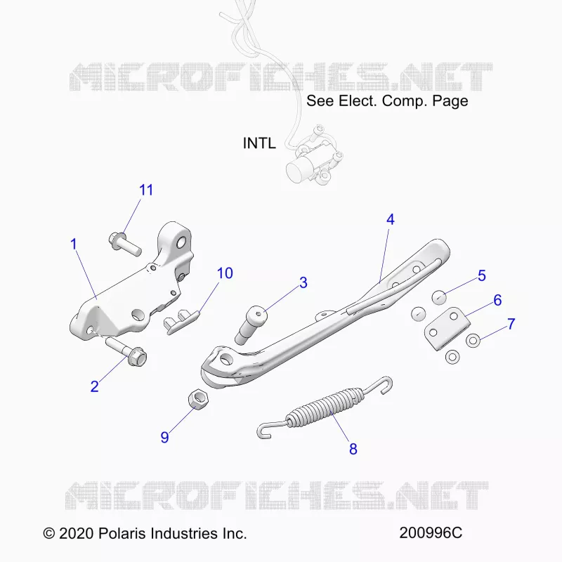 CHASSIS, SIDE STAND