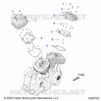 MOTEUR, ROCKER COVERS