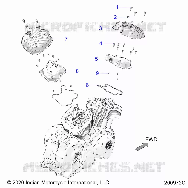 MOTEUR, ROCKER COVERS