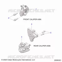 BRAKES, ETRIERS DE FREIN AVANT AND REAR