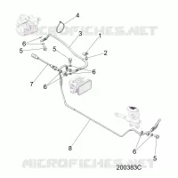 FREINS, FREIN LINE, REAR, ABS