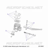 FREIN AVANT, LEVER AND MASTER CYLINDER