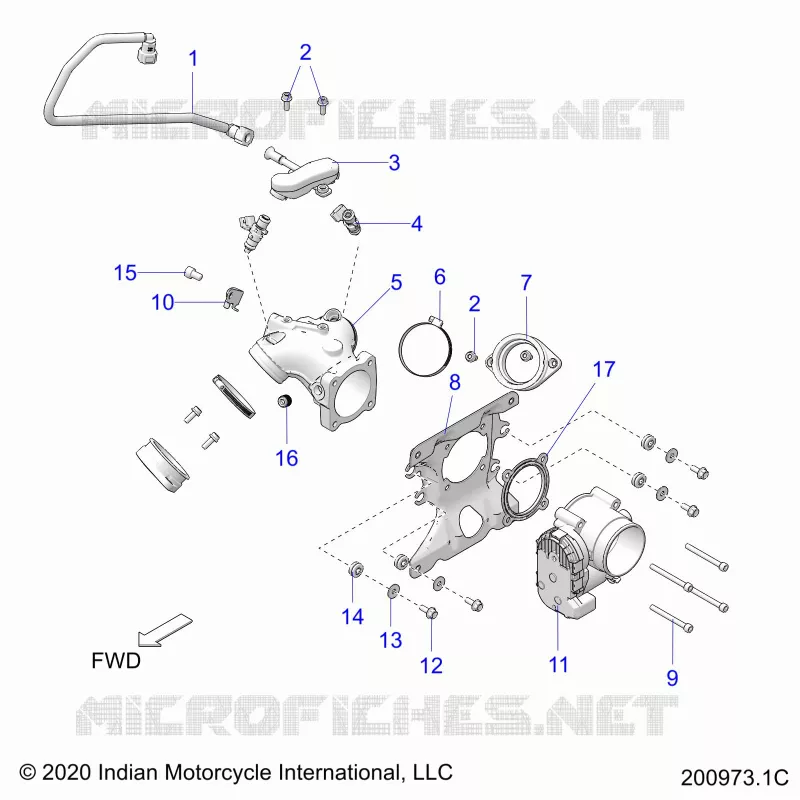 SYSTÃˆME D'ALIMENTATION, FUEL CLAM SHELL/THROTTLE BODY