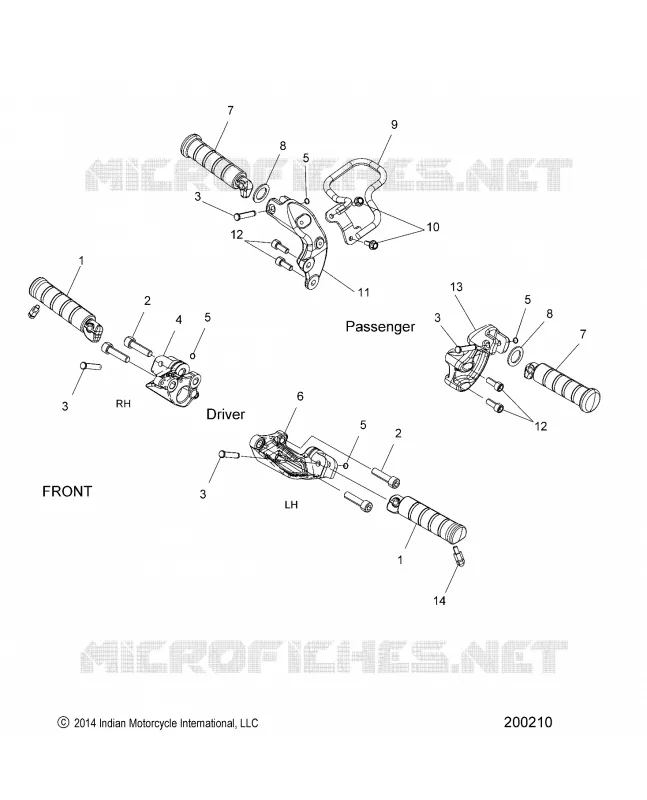 CHASSIS, FOOTPEGS