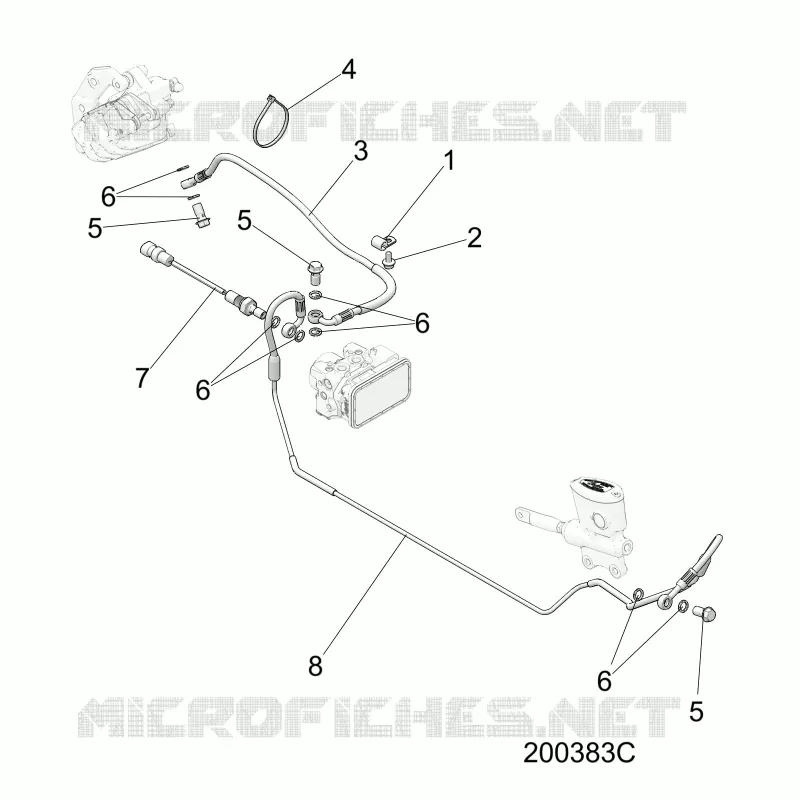 FREINS, FREIN LINE, REAR, ABS