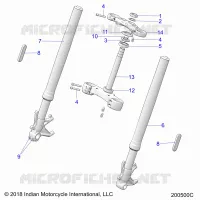 DIRECTION, FRONT FORKS