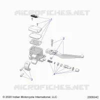 FREIN AVANT, LEVER AND MASTER CYLINDER