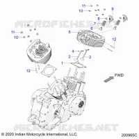ENGINE, CULASSE ASM.