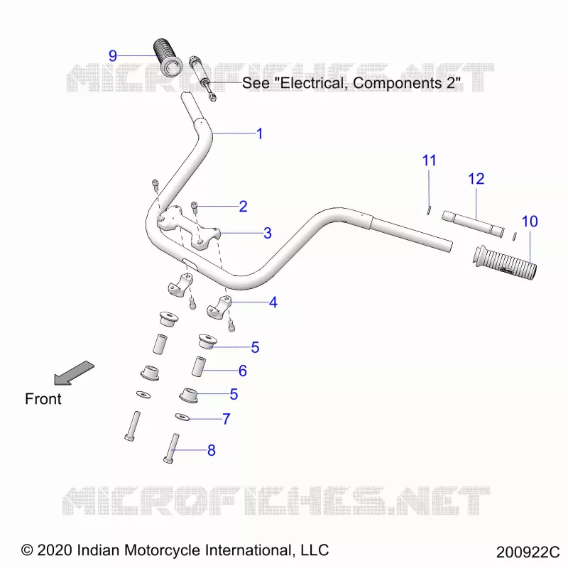STEERING, FIXATION GUIDON AND GRIPS