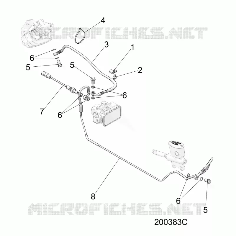 FREINS, FREIN LINE, REAR, ABS