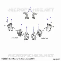 ELECTRICITE, SWITCH CONTROLS, LH/RH