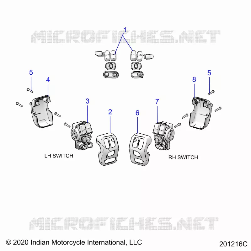 ELECTRICITE, SWITCH CONTROLS, LH/RH