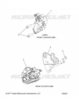BRAKES, ETRIERS DE FREIN AVANT AND REAR