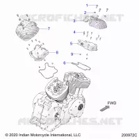 MOTEUR, ROCKER COVERS