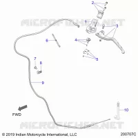 CONTROLS, LEVIER D'EMBRAYAGE AND CABLE