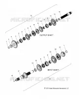 SYSTÃˆME DE TRANSMISSION, INPUT/OUTPUT SHAFT ASM.