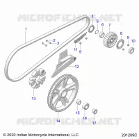 SYSTÃˆME DE TRANSMISSION, DRIVE SPROCKET, BELT AND GUARD