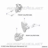 BRAKES, ETRIERS DE FREIN AVANT AND REAR
