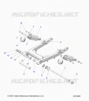 SUSPENSION ARRIERE ASM., SWING ARM AND SHOCKS