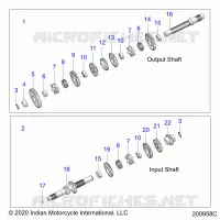 SYSTÃˆME DE TRANSMISSION, INPUT/OUTPUT SHAFT ASM.