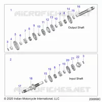 SYSTÃˆME DE TRANSMISSION, INPUT/OUTPUT SHAFT ASM.