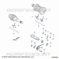 DRIVE TRAIN, FOURCHETTES DE SELECTION AND DRUM
