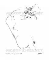 CONTROLS, LEVIER D'EMBRAYAGE AND CABLE