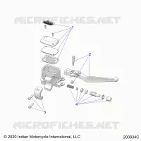 FREIN AVANT, LEVER AND MASTER CYLINDER