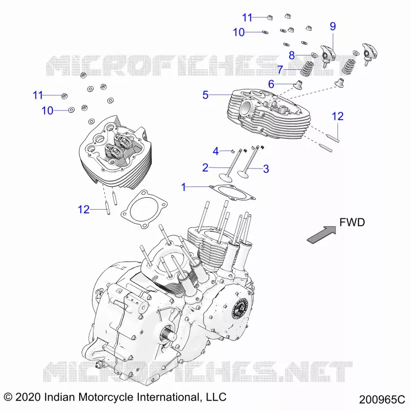 ENGINE, CULASSE ASM.