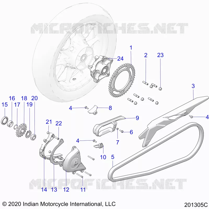 SYSTÃˆME DE TRANSMISSION, SPROCKETS, GUARDS AND CHAIN