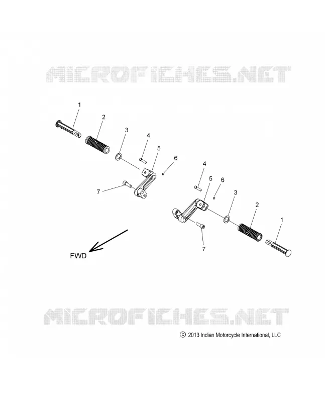 CHASSIS, FOOTPEG, PASSENGER