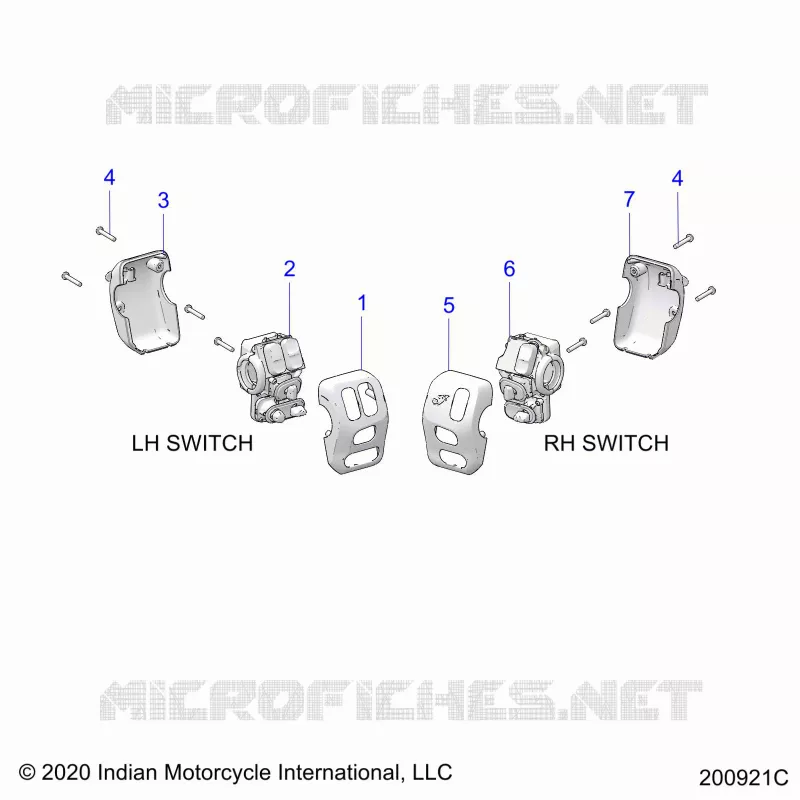 ELECTRICITE, SWITCH CONTROLS, LH/RH